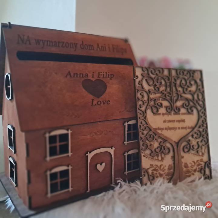 Pamiątki skarbonki ślubne komplet Skawina