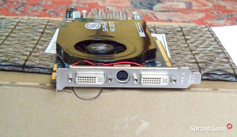 Retro Karta Graficzna Radeon HD 3870 ATI 512MB aktywne