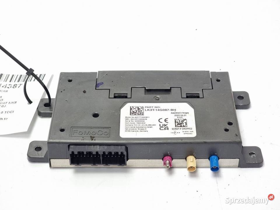 MODUŁ FORD TRANSIT MK8 LK3T14G087BH kujawsko-pomorskie Lipno