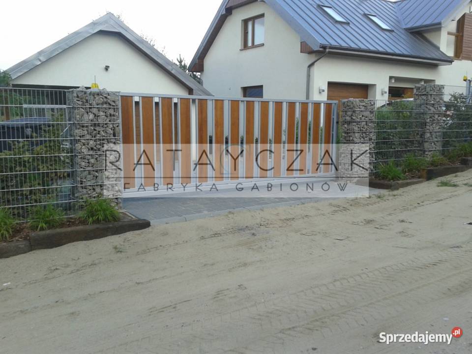 Gabion gabiony Ogrodzenie 220m Frontowe Kosze z Gniewkowo