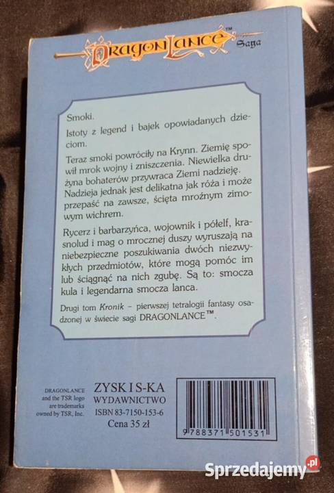 DragonLance Kroniki Smoki jesiennego zmierzchu Poznań