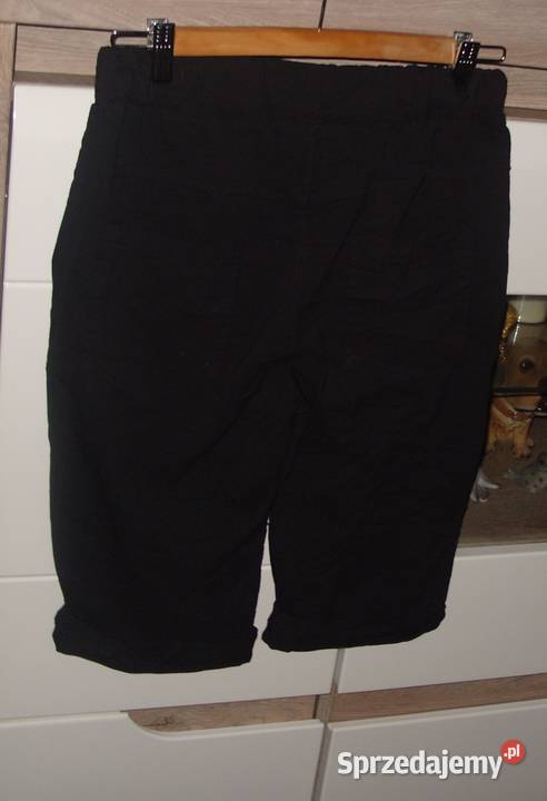 Gumowane spodenki rybaczki gnieciuchy cekiny r Rawicz