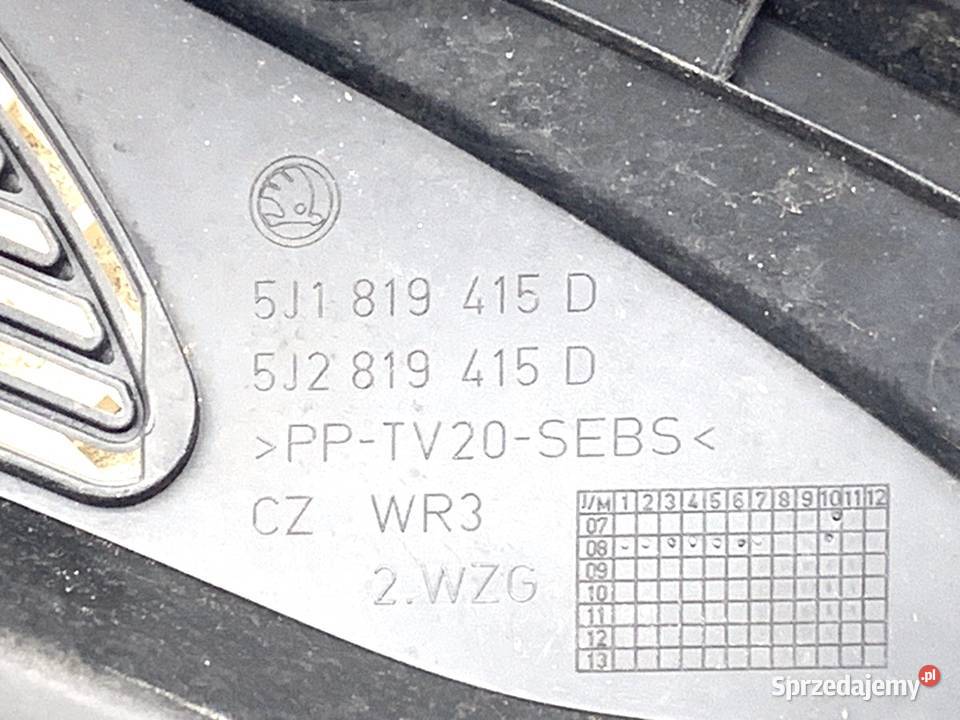 PODSZYBIE SKODA FABIA II 5J1819415D Hatchback Podszybia podkarpackie