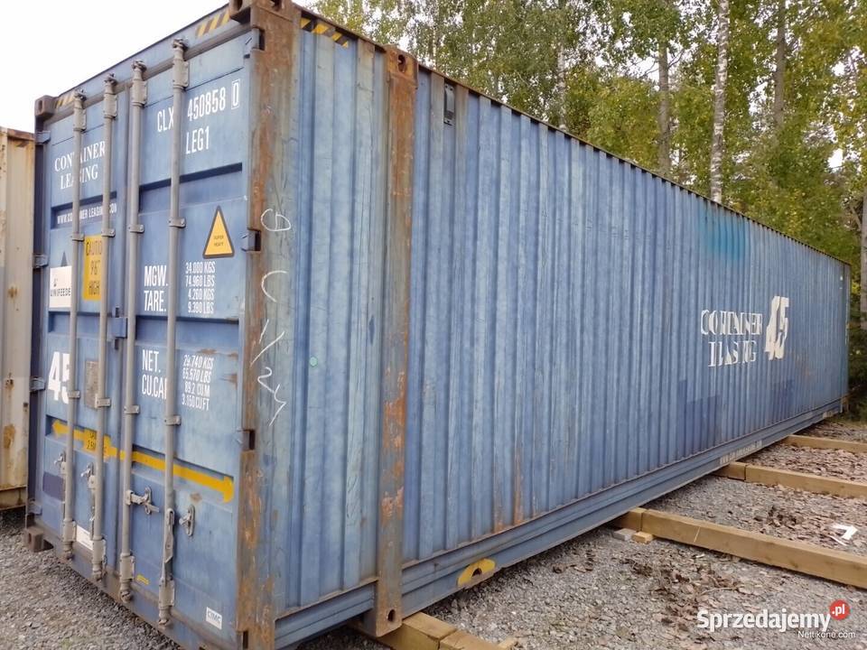 Kontener morski magazynowy 45HC PW 135 metrowy łódzkie Łódź