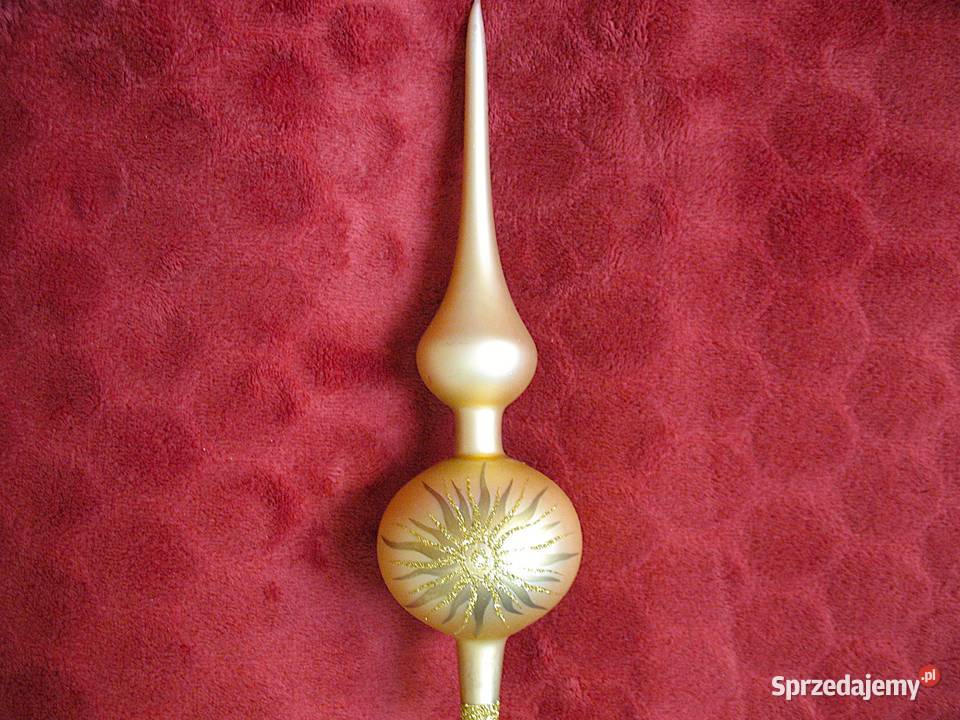 Szpic Czub na choinkę szkło relikt PRL i DDR mazowieckie Siedlce