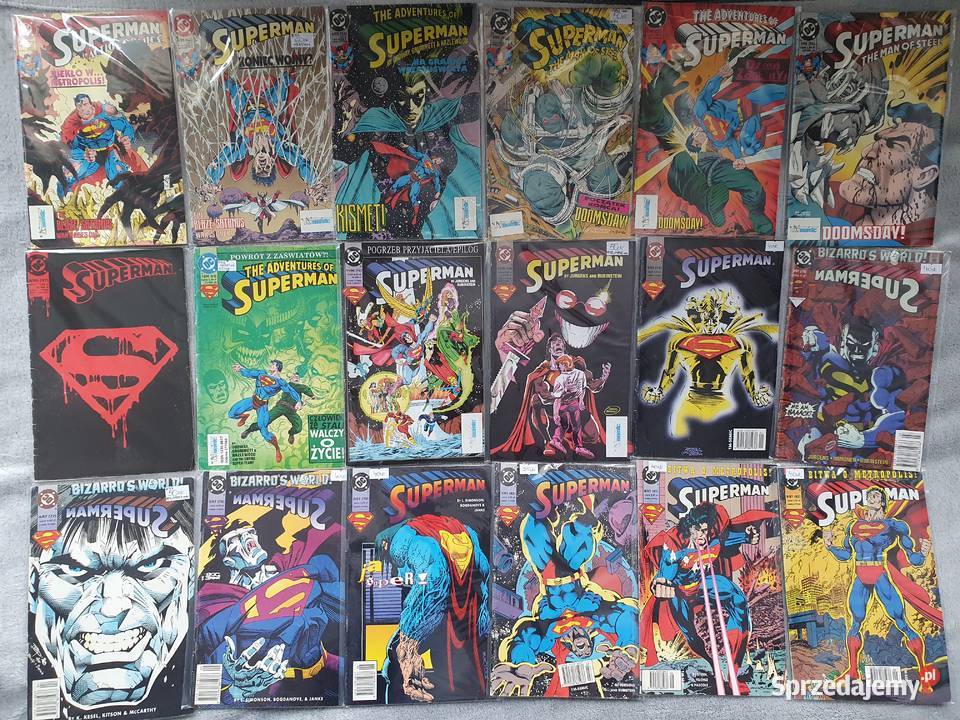 Superman zestaw 70 komiksów wyd TMSemic lata pomorskie Gdynia