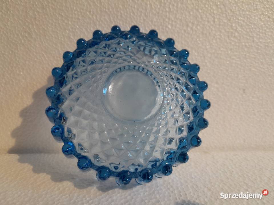 Stara niebieska miseczka HSG Ząbkowice PRL retro Dąbrowa Górnicza
