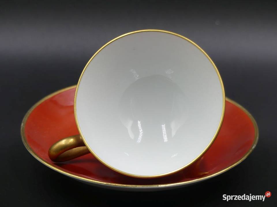 Komplet do mokki Tułowice Tillowitz stan Porcelana i szkło Antyki, Sztuka, Kolekcje wielkopolskie Poznań