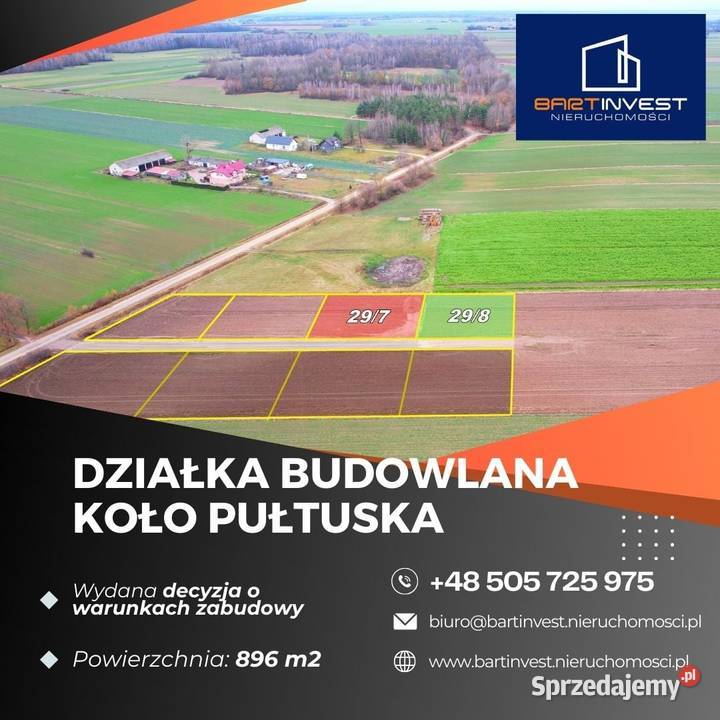 Spokojna okolica świetna działka w Lipie Pułtusk