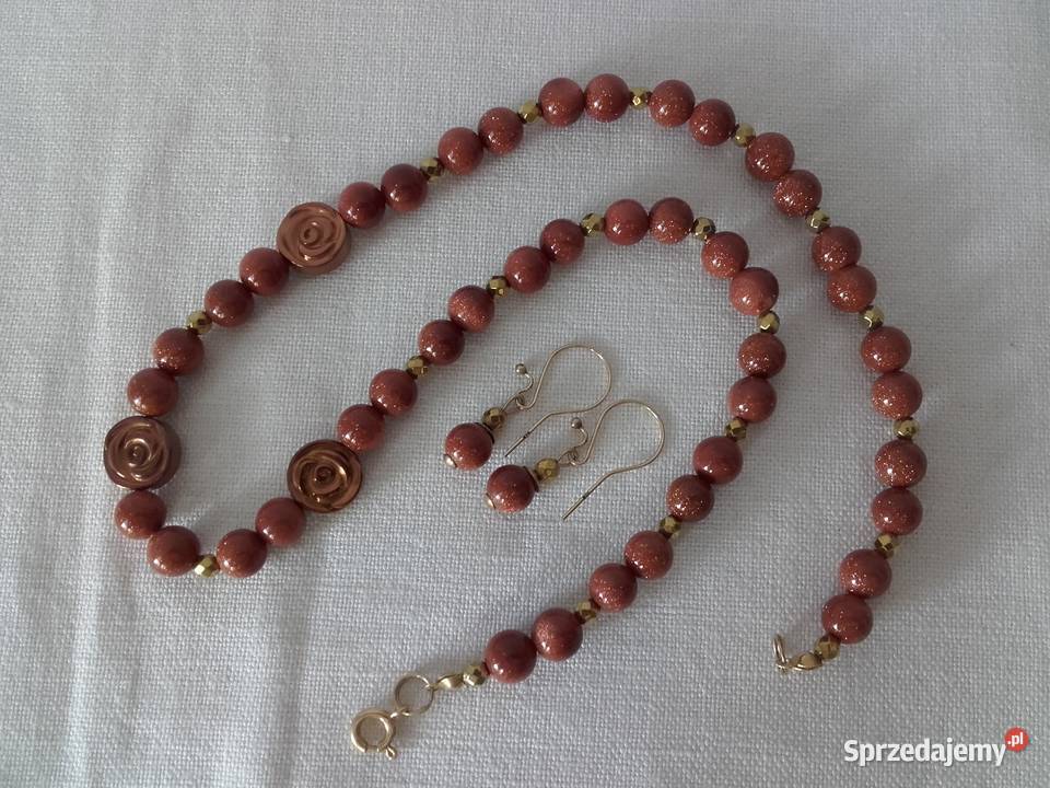 Komplet naszyjnik kolczyki Warszawa