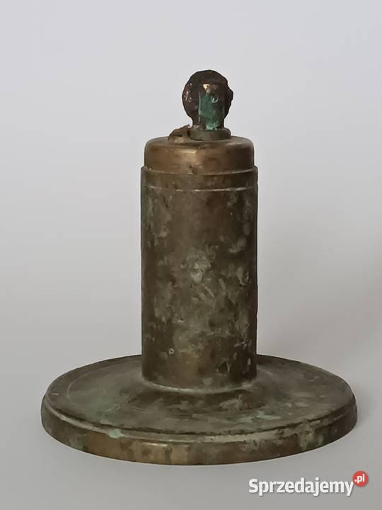 Stara Mosiężna Zapalniczka Biurkowa Gabinetowa Antyki, Sztuka, Kolekcje podkarpackie Rzeszów