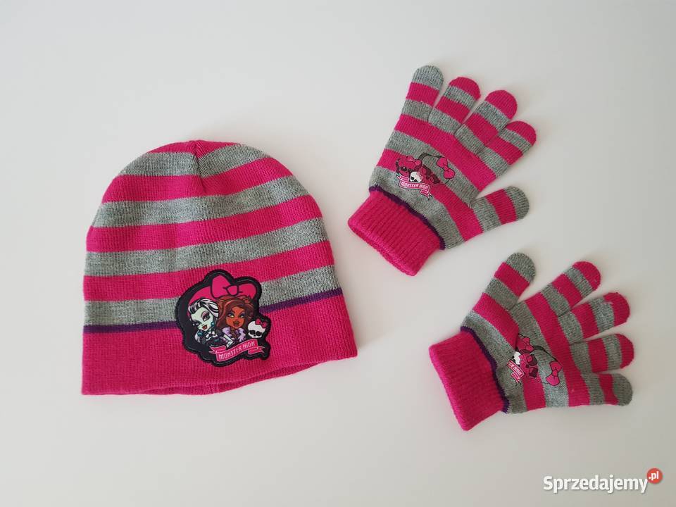 Komplet czapka rękawiczki Monster High Warszawa