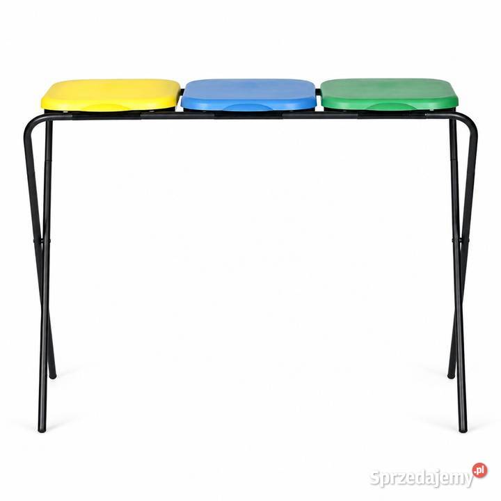 Stojak do segregacji śmieci 3x120 litrów Pozostałe