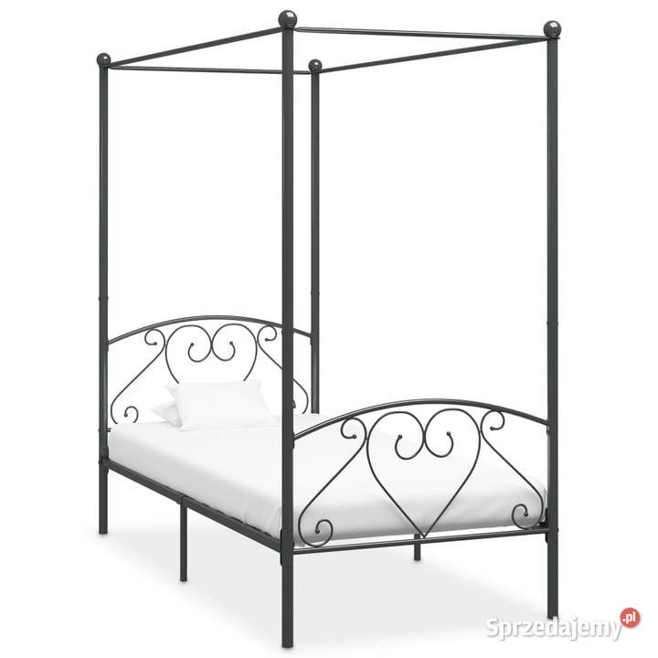 vidaXL Rama łóżka z baldachimem szaraSKU284440 Warszawa