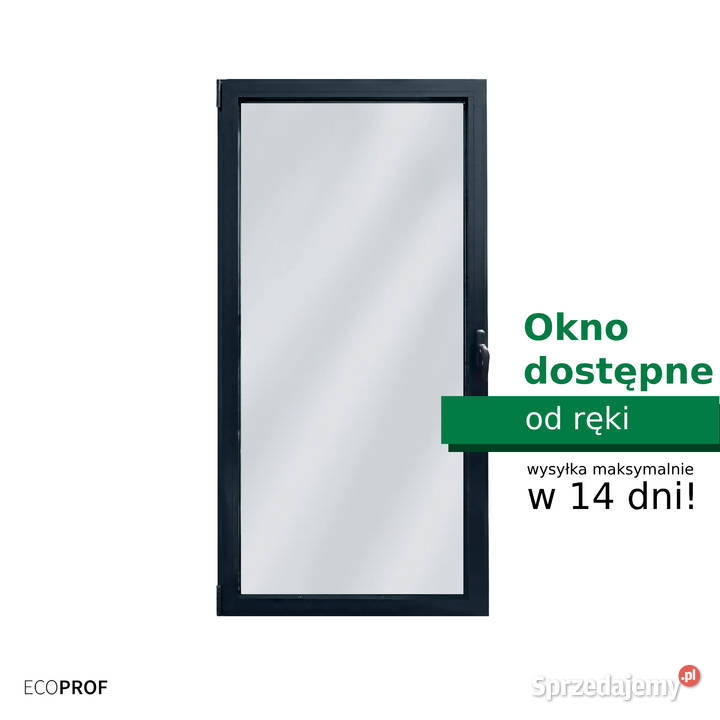 Okno aluminiowe rozwiernouchylne 1000 x 2100mm Adamówka