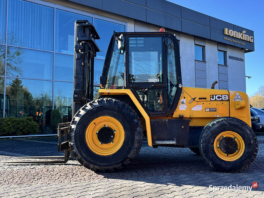 Wózek widłowy terenowy JCB 926 4 WD triplex 55 m diesel małopolskie Kęty sprzedam