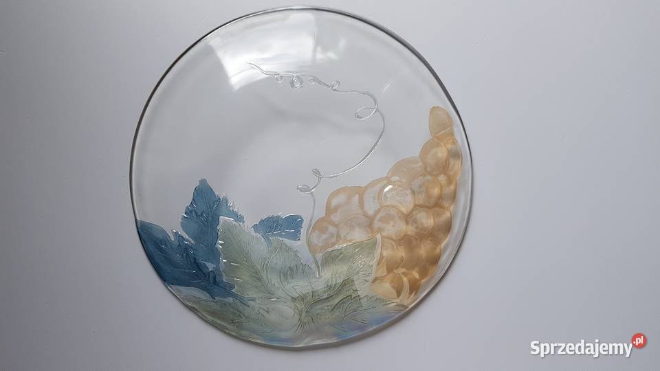 Patera duży talerz Malaga z naklejką winogrona Porcelana i szkło Dąbrowa Górnicza sprzedam