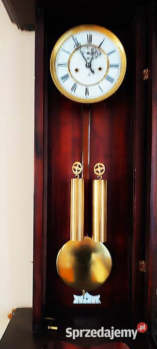 Zegar wiszący GB linkowy piękny sprawny drewno podkarpackie Mielec