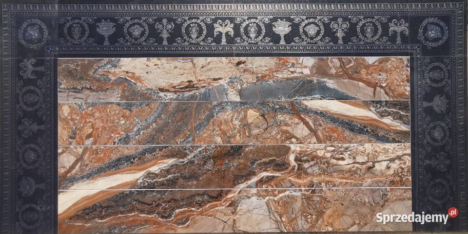 Płytki gresowe Versace Rosso Venezia 15x120 Kraków