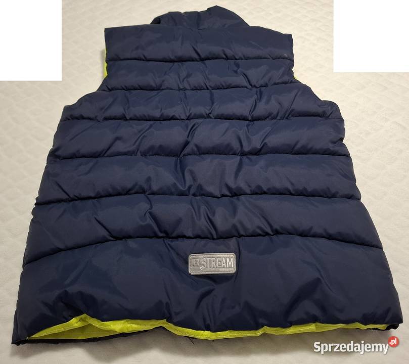 Bezrękawnik kurtka chłopięcy rozpinany granatowy śląskie Czeladź