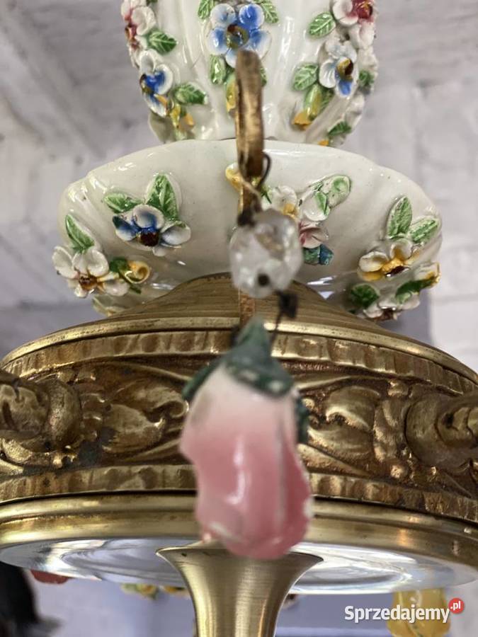 Francuski porcelanowy Żyrandol 24 Francja sprzedam