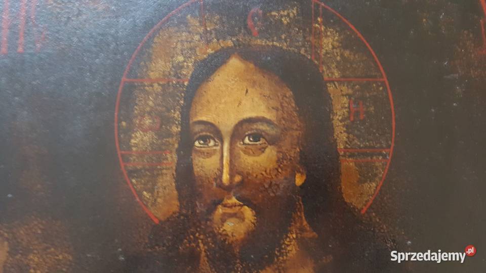 Ikona Jezus Chrystus Władca Świata XIXw 0138 Warszawa