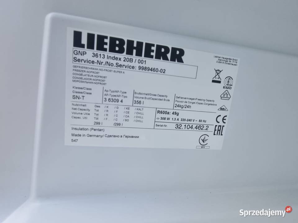 Zamrażarka szufladowa Liebherr GN 3613 Comfort dolnośląskie Wrocław