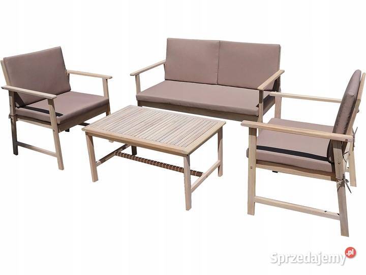 Zestaw mebli ogrodowych drewnianych Piotta Ogród Zawiercie sprzedam
