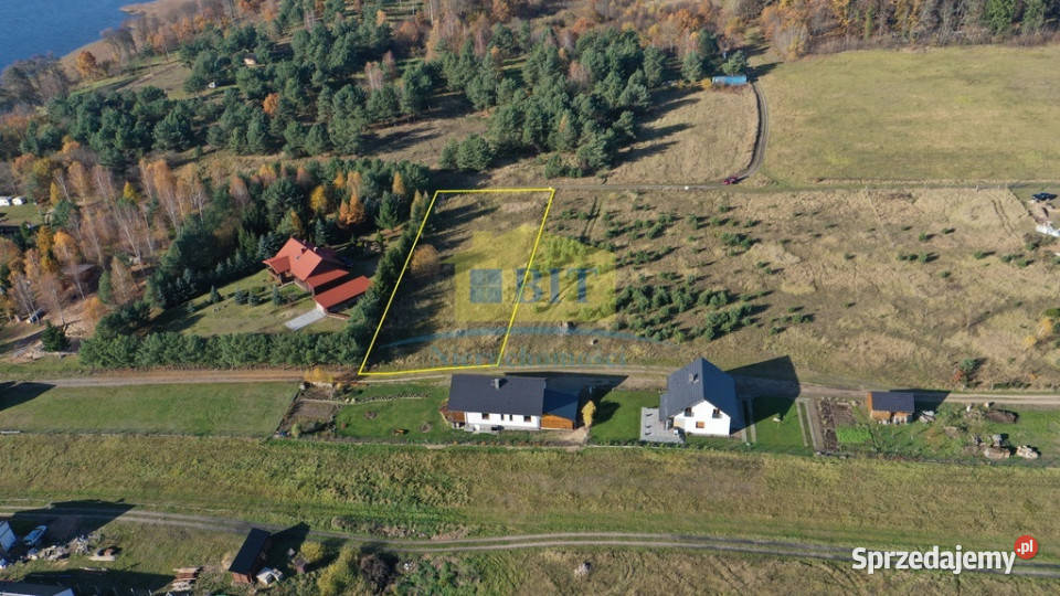Działka 2585 m2 jeziorem Lubieszewo MPZP