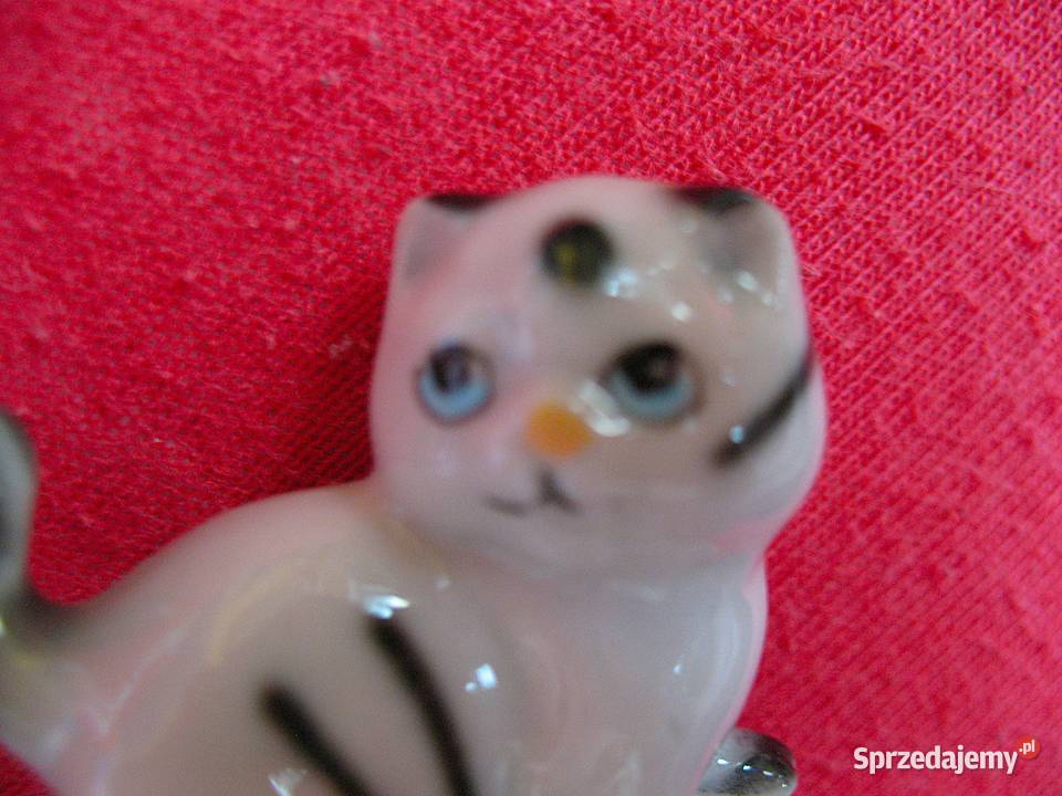Kot pręgowany kotek porcelana 35 x 4 x 2 Siedlce