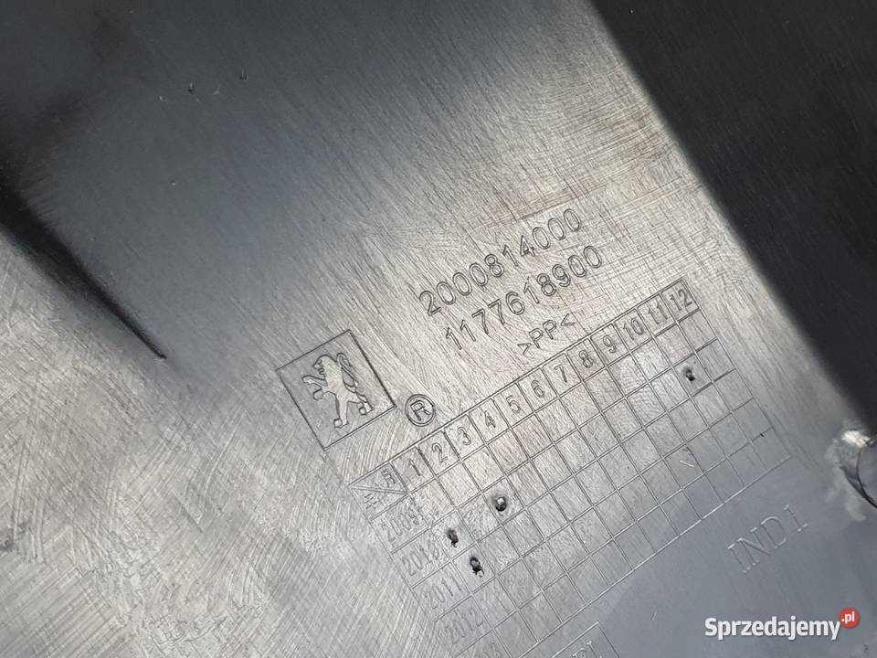 OSLONA WYPELNIENIE NAKLADKA PEUGEOT EVIVACITY Motoryzacja Janowice