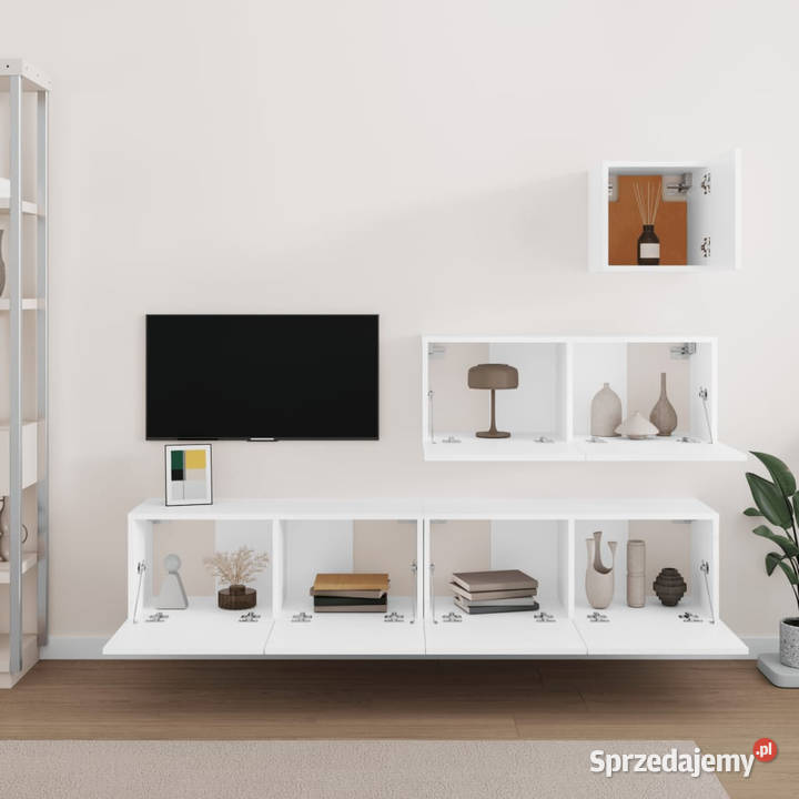 Zestaw 4 szafek telewizyjnych biały WM3114646 Warszawa