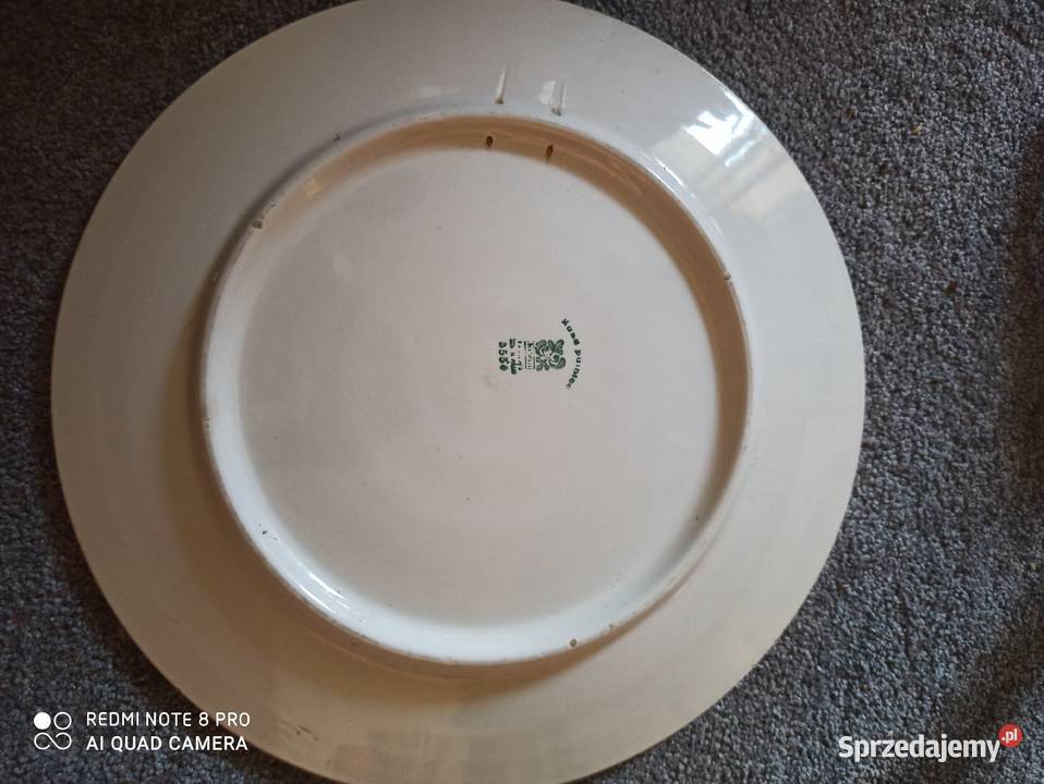 Włocławek duży talerz patera łódzkie Łódź