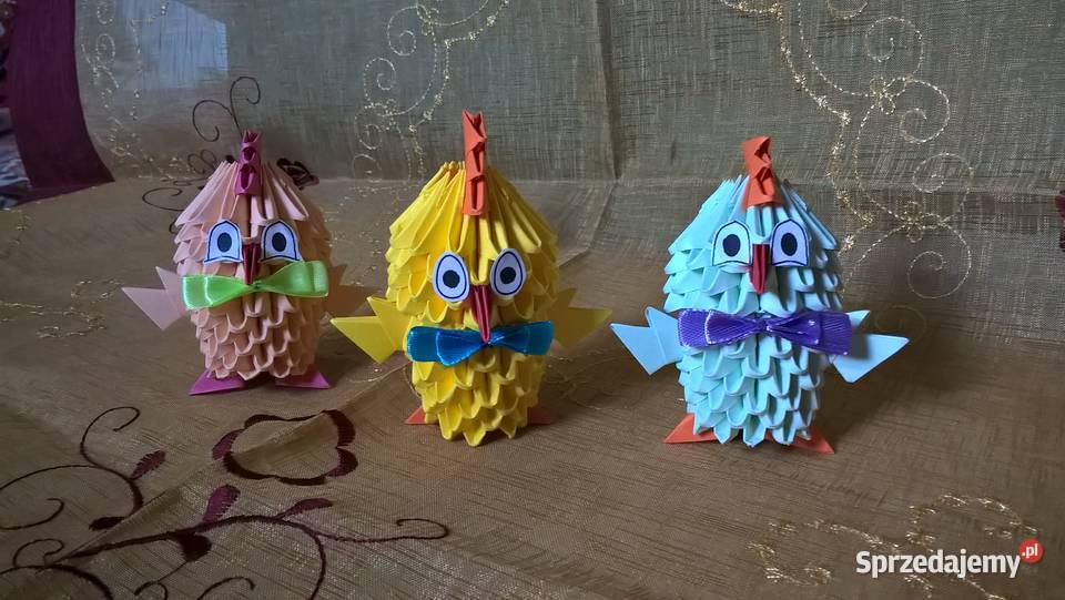 słodkie KURCZACZKI origami ozdoba prezent Puławy