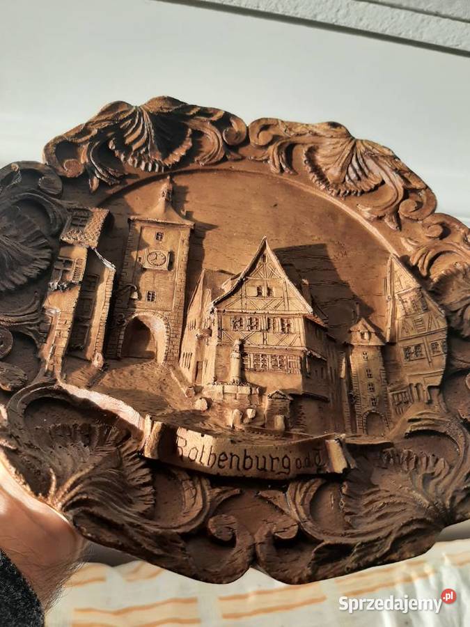 Płaskorzeźba z drewna Stargard sprzedam