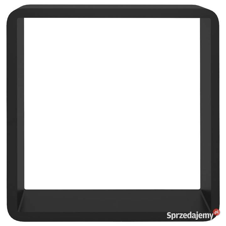 Półki ścienne kostki 3 czarne MDF WM323953