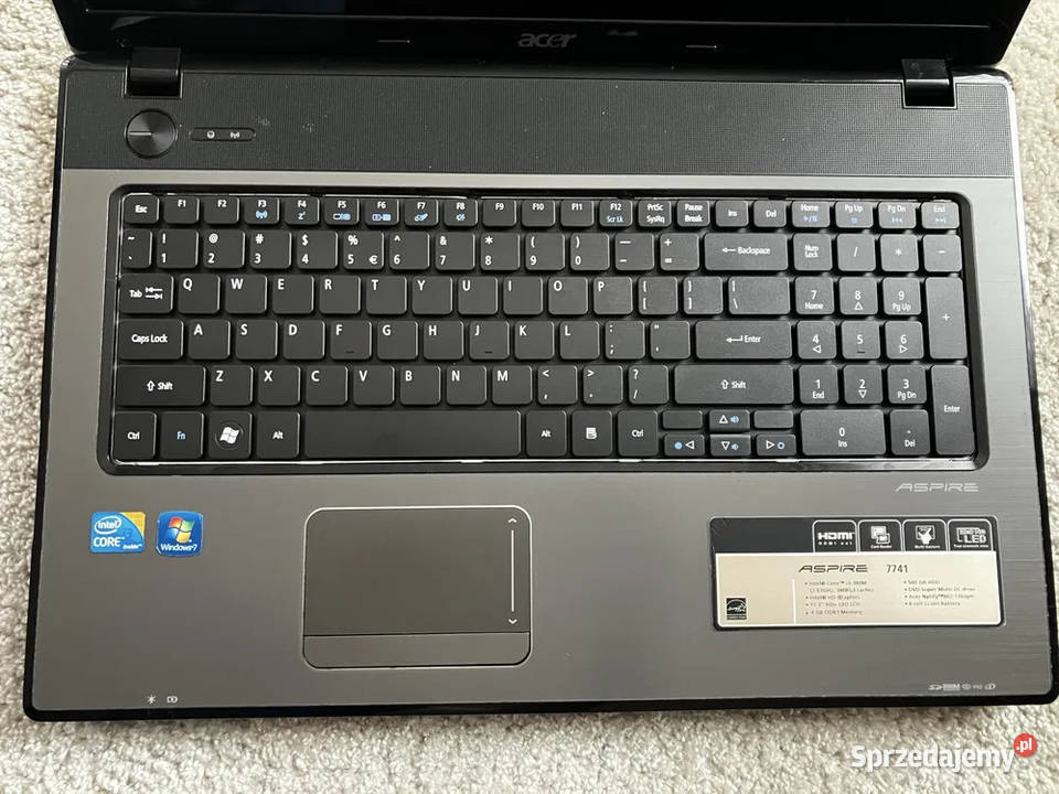 Acer Aspire 7741 i3 8GB500GB 173 1600x900 Karta graficzna Łódź
