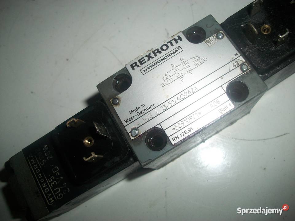 Zawór 4WE6J3 24VDC 220VAC Sklep Olkusz sprzedam