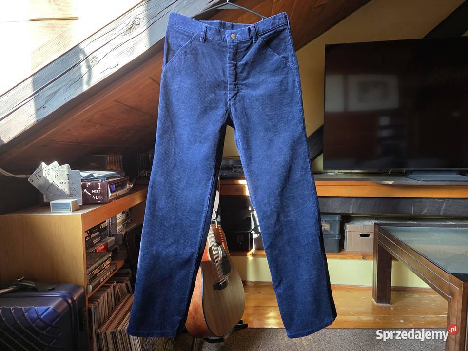 grube ciepłe sztruksy rozmiar 3032