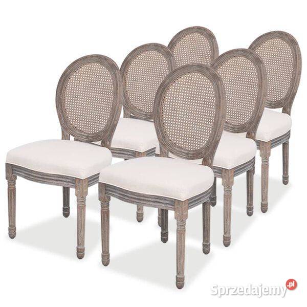 vidaXL Krzesła stołowe 6 kremoweSKU274621 Warszawa sprzedam