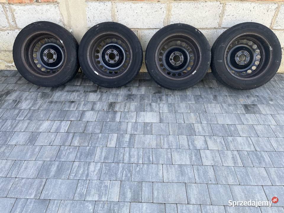 Koła stalowe Opel 16 5x110 ET 37 z oponami Łęki Strzyżowskie