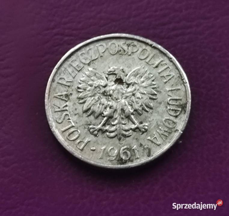 Moneta z PRLu 5 groszy 1961 Poszukiwana Rzadkość Pruszków sprzedam