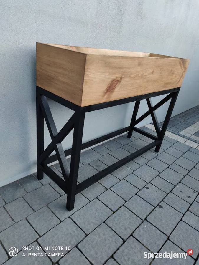 Konsola donica kwietnik drewniany łódzkie Zduńska Wola