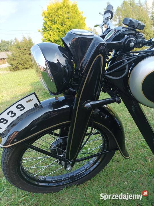 Motocykl DKW NZ 250 z 1939 r podkarpackie Nozdrzec