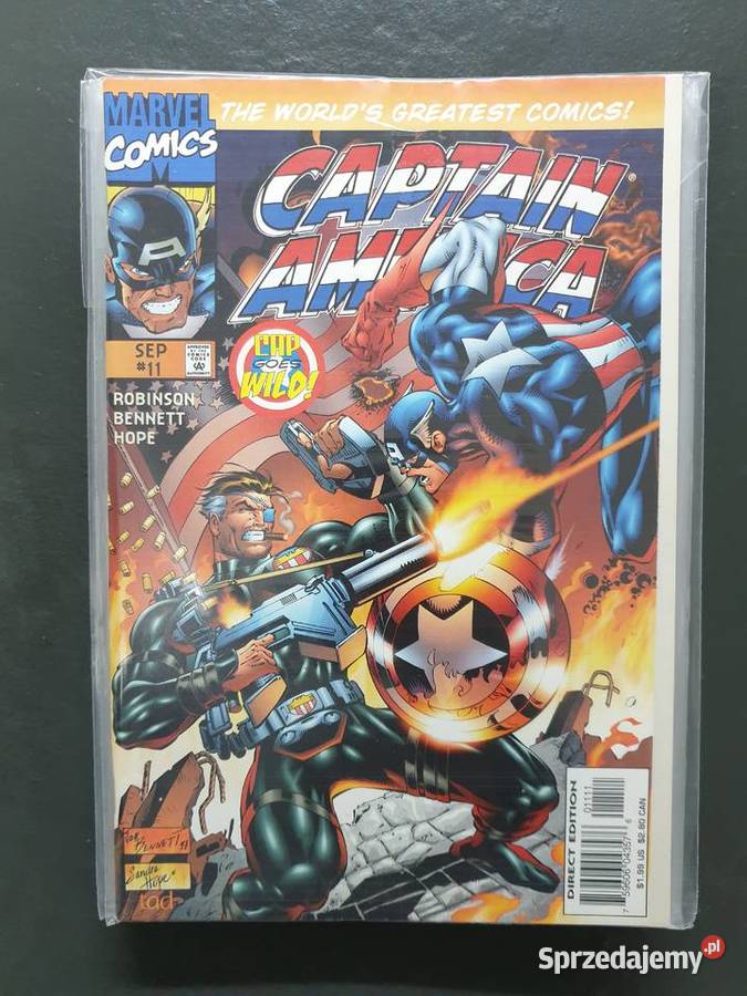 Captain America kolekcja 11 komiksów Marvel USA Książki i Podręczniki Gdynia