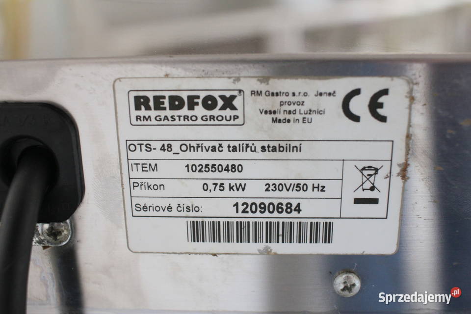 REDFOX Podgrzewacz talerzy szafa grzewcza śląskie Pszczyna