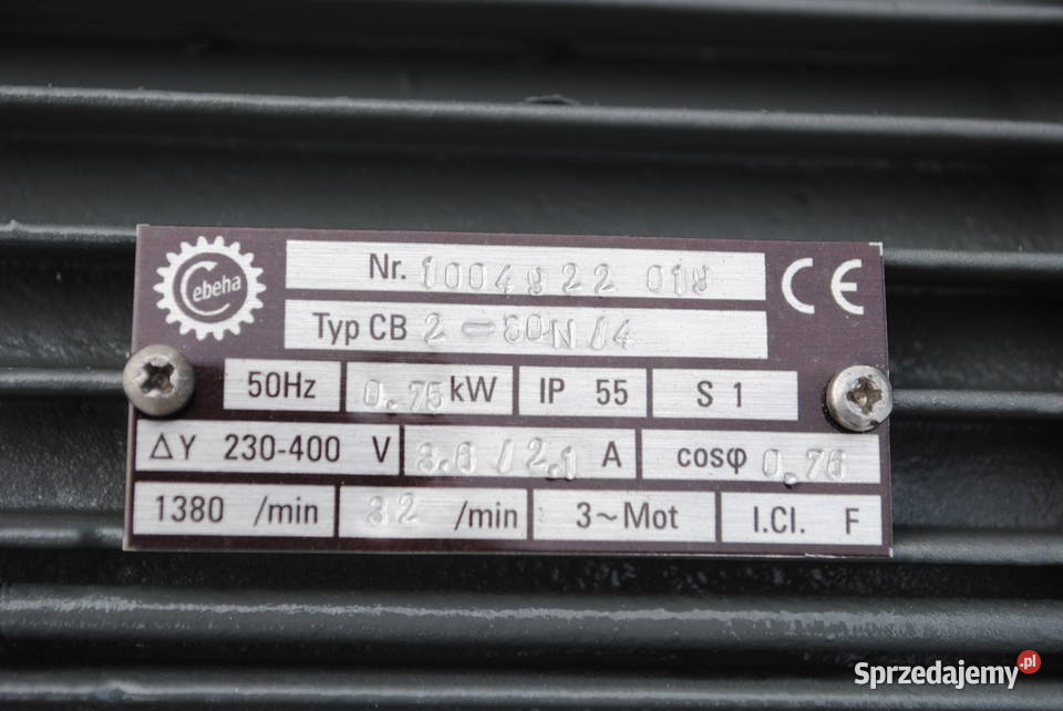 Motoreduktor kołnierzowy 075kw 32obrmin Kargowa