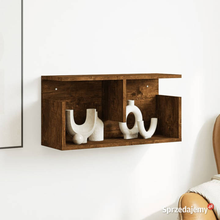 Półka ścienna 60x20x30 przydymiony dąb WM854827 Warszawa