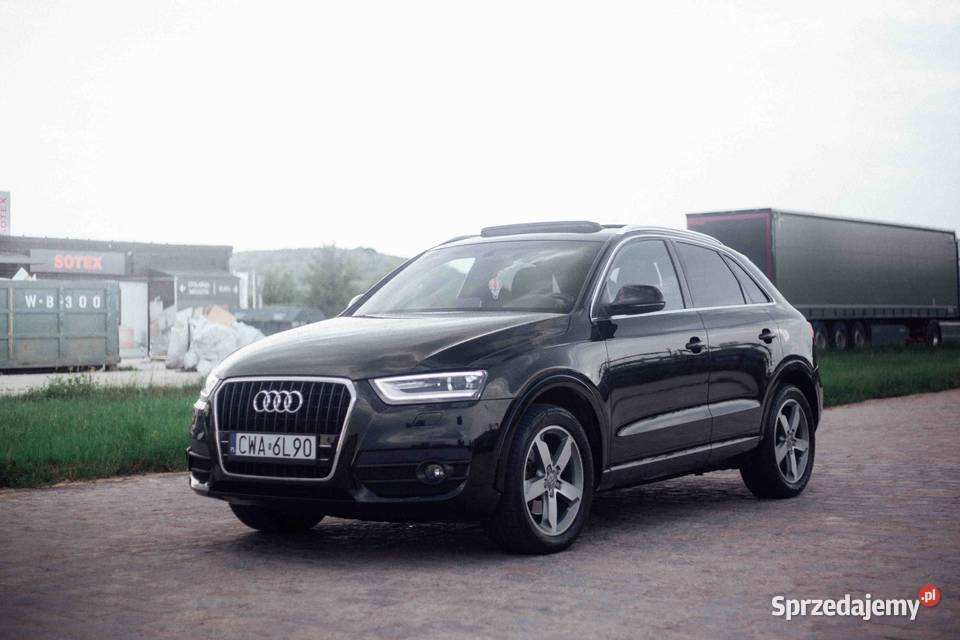 Audi Q3 20 220 automat tiptronic benzyna czarna Wrocław sprzedam