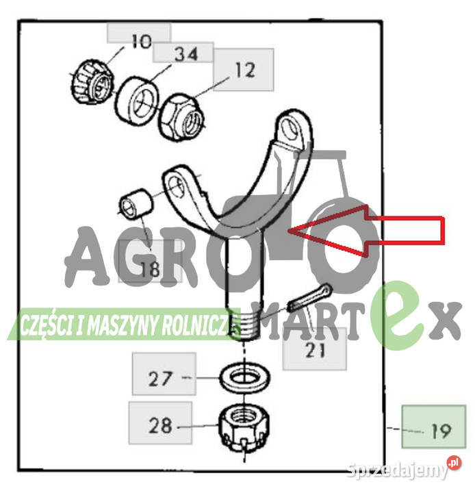 AE57735 AE55172 JARZMO WIDEŁKI TARGAŃCA JD Wichrów